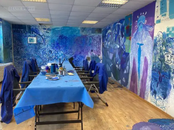 Erste Eindrücke der Innenausstellung, die vom 14. bis zum 22. Oktober besucht werden kann. / Foto: Schulte