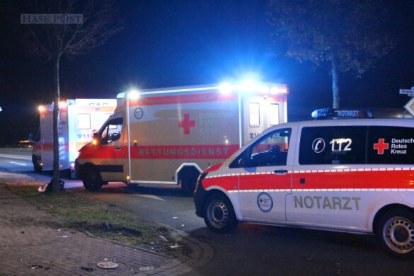 Kollision zwischen PKW und Motorrad in Dissen