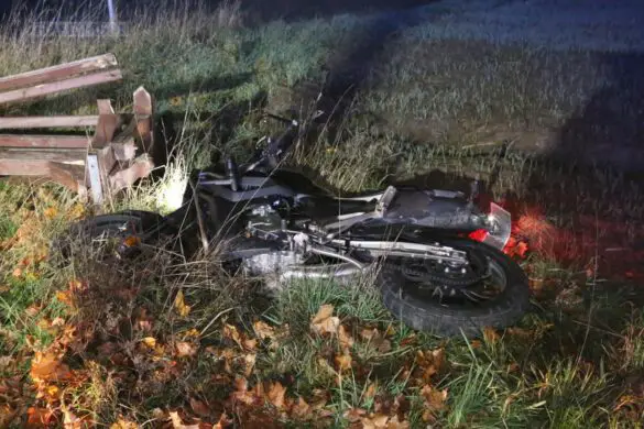 Kollision zwischen PKW und Motorrad in Dissen