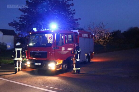 PKW mit zwei Insassen überschlägt sich in Melle, Fahrer betrunken