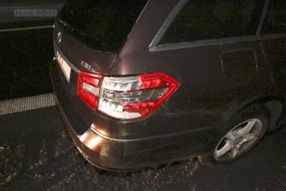 Glätteunfälle auf der Autobahn A1, Karambolage mit fünf Autos auf der A33