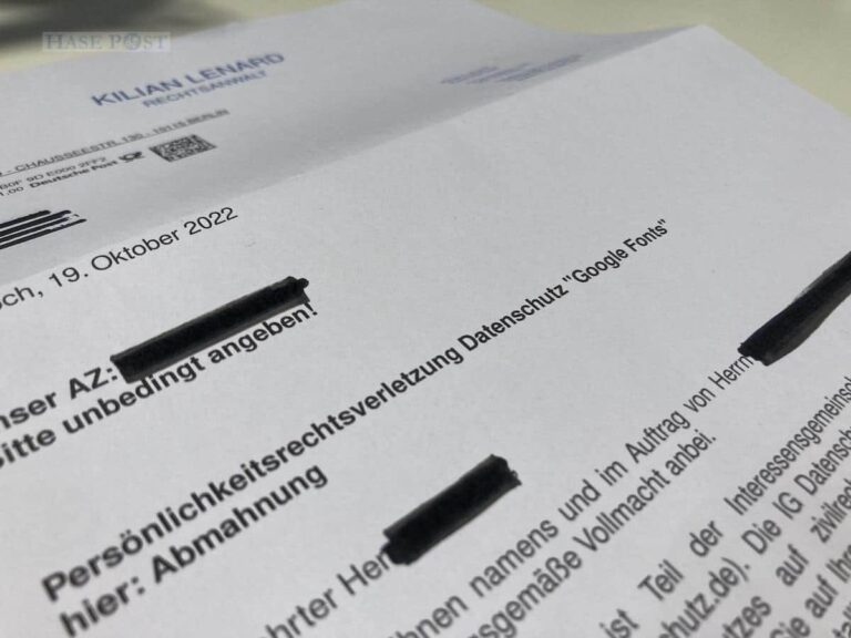 Auch unsere Redaktion erhielt eine Abmahnung von einem der Anwälte. / Foto: Schulte