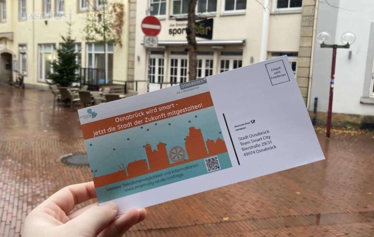 2.000 Postkarten erreichen in den kommenden Tagen Osnabrücker Haushalte. / Foto: Schulte