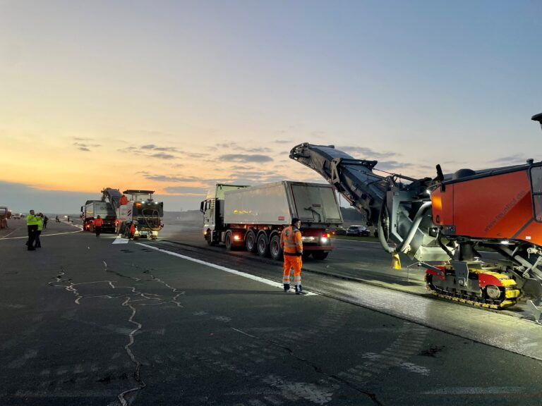 Sanierungsarbeiten am Flughafen Münster Osnabrück / Foto: FMO