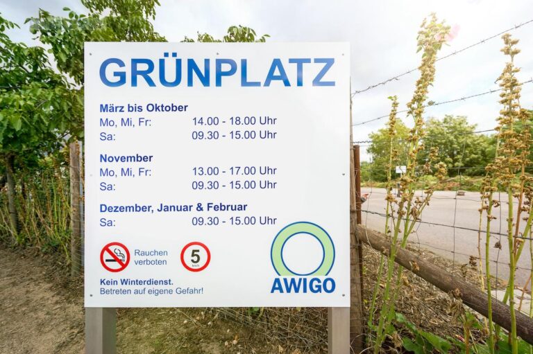 Ab Dezember gelten neue Öffnungszeiten für die Wintermonate auf den 27 AWIGO-Grünplätzen im Landkreis. / Foto: Sobott