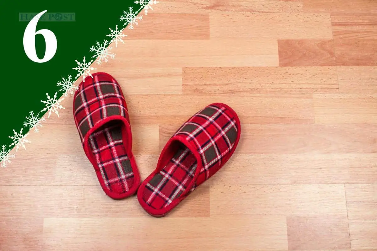 Auch Puschen reichen dem Nikolaus.