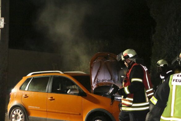 Mülltonne und PKW brennen in Belm Mülltonne und PKW brennen in Belm