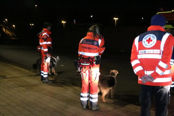 Einsatzbesprechung Rettungshundestaffel
