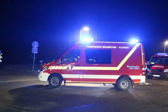 Wegen Großbrand: Gefahrstoffmessungen durch Fachkräfte der Feuerwehr im Landkreis Osnabrück