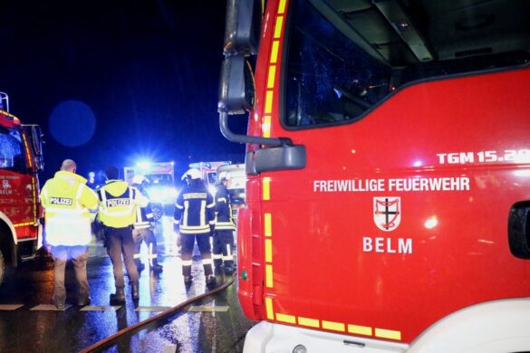 Feuerwehrleute und Polizisten