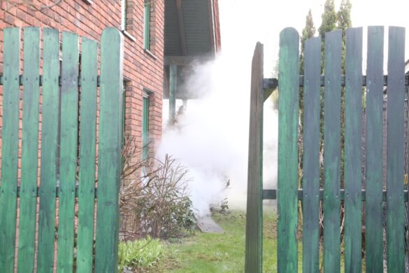 Rauch im Garten