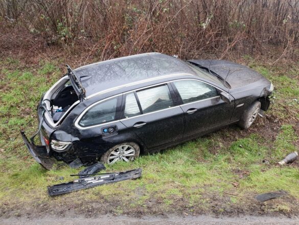 Auto im Grünstreifen