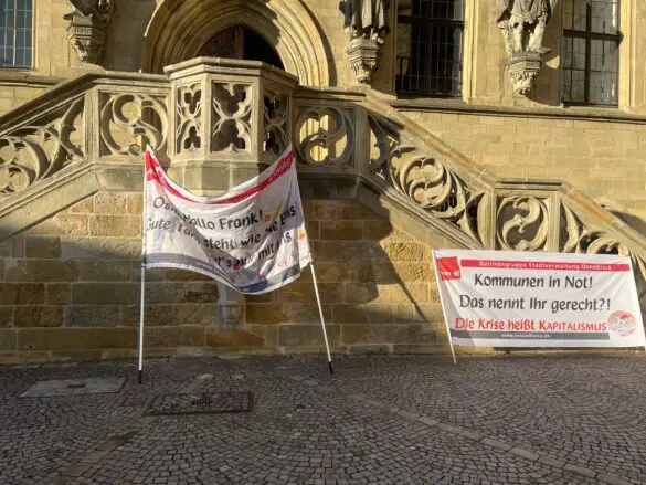 Ver.di Demo auf dem Rathausplatz Osnabrück / Foto: Alina Hirsch