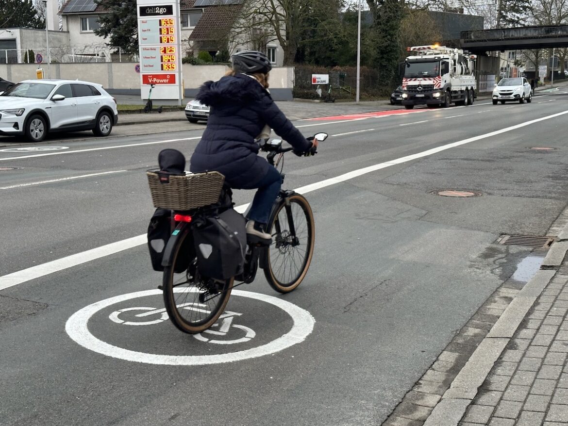 Popup-Fahrradweg an der Mindener Straße / Foto: Pohlmann