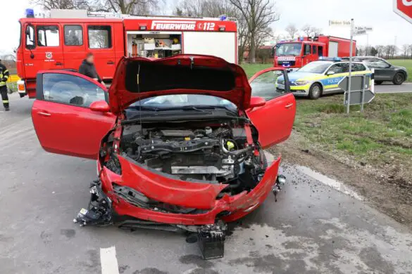 PKW-Zusammenstoß an Unfallschwerpunkt in Ostercappeln