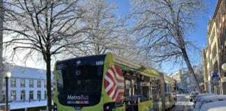 VOS Stadtbus im Winter Foto: Pohlmann