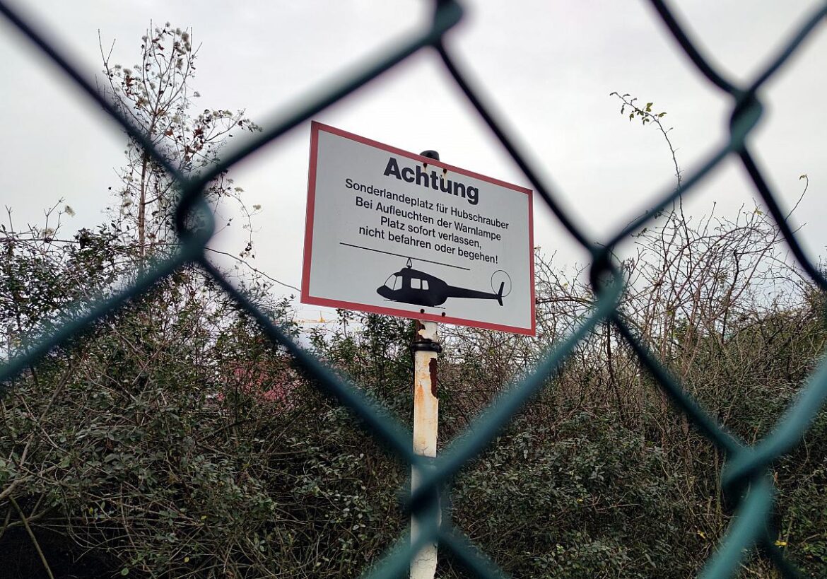 Hubschrauber-Landeplatz