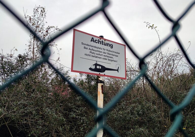 Hubschrauber-Landeplatz