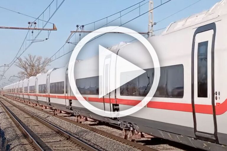 ICE-L vom spanischen Hersteller Talgo unterwegs nach Deutschland
