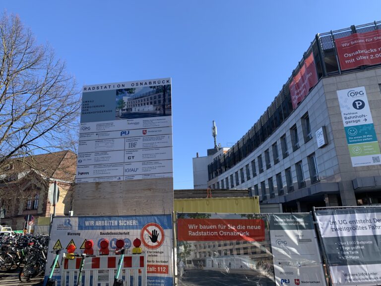 Die Radstation am Osnabrücker Hauptbahnhof eröffnet am 1. April. / Foto: Emrich