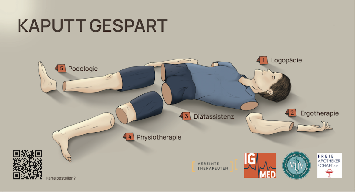 Eines der vier Protestmotive / Foto: Interessengemeinschaft Medizin e. V.