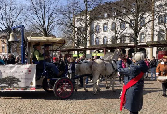 Der Pferdetreck war ein beliebtes Fotomotiv. / Foto: Schulte