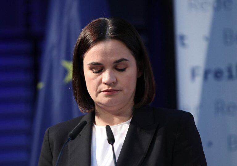 Tichanowskaja fürchtet Annexion von Weißrussland durch Russland
