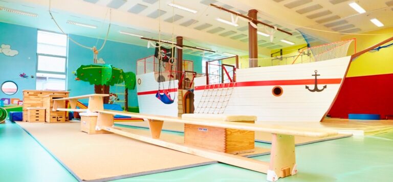 Die Bewegungslandschaft im Kindersportzentrum lädt am Sonntag zum Toben und Spielen ein. / Foto: OSC