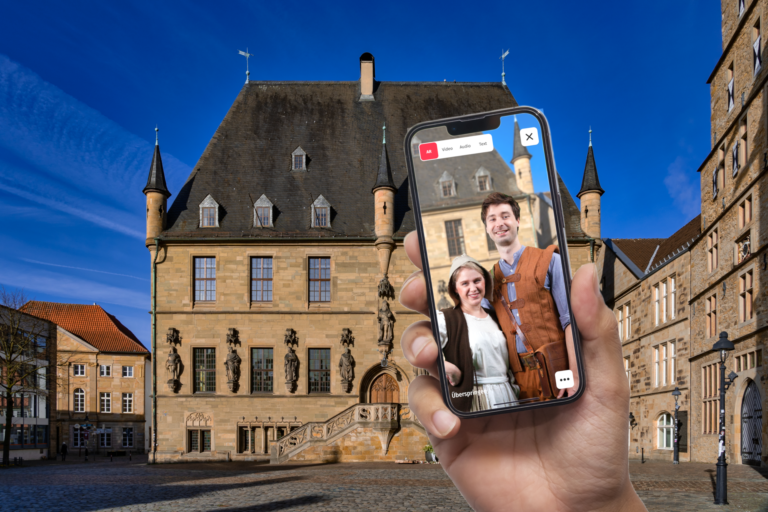 Mit Magda und Friedrich Osnabrück entdecken. / Fotomontage: Tourismusgesellschaft Osnabrücker Land