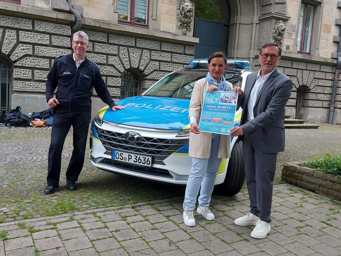 (von links) Prävos-Geschäftsführer Martin Schmitz, Zonta-Clubpräsidentin Sanja Pelletier und Polizeipräsident Michael Maßmann freuen sich auf den Start der Aktion. / Foto: Dayan