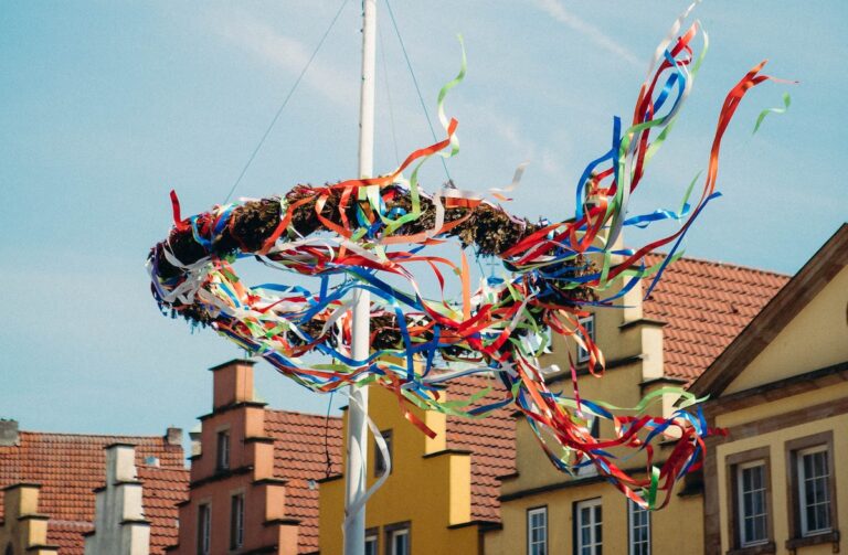 Der Maibaum vorm Osnabrücker Rathaus. in Innenstadt