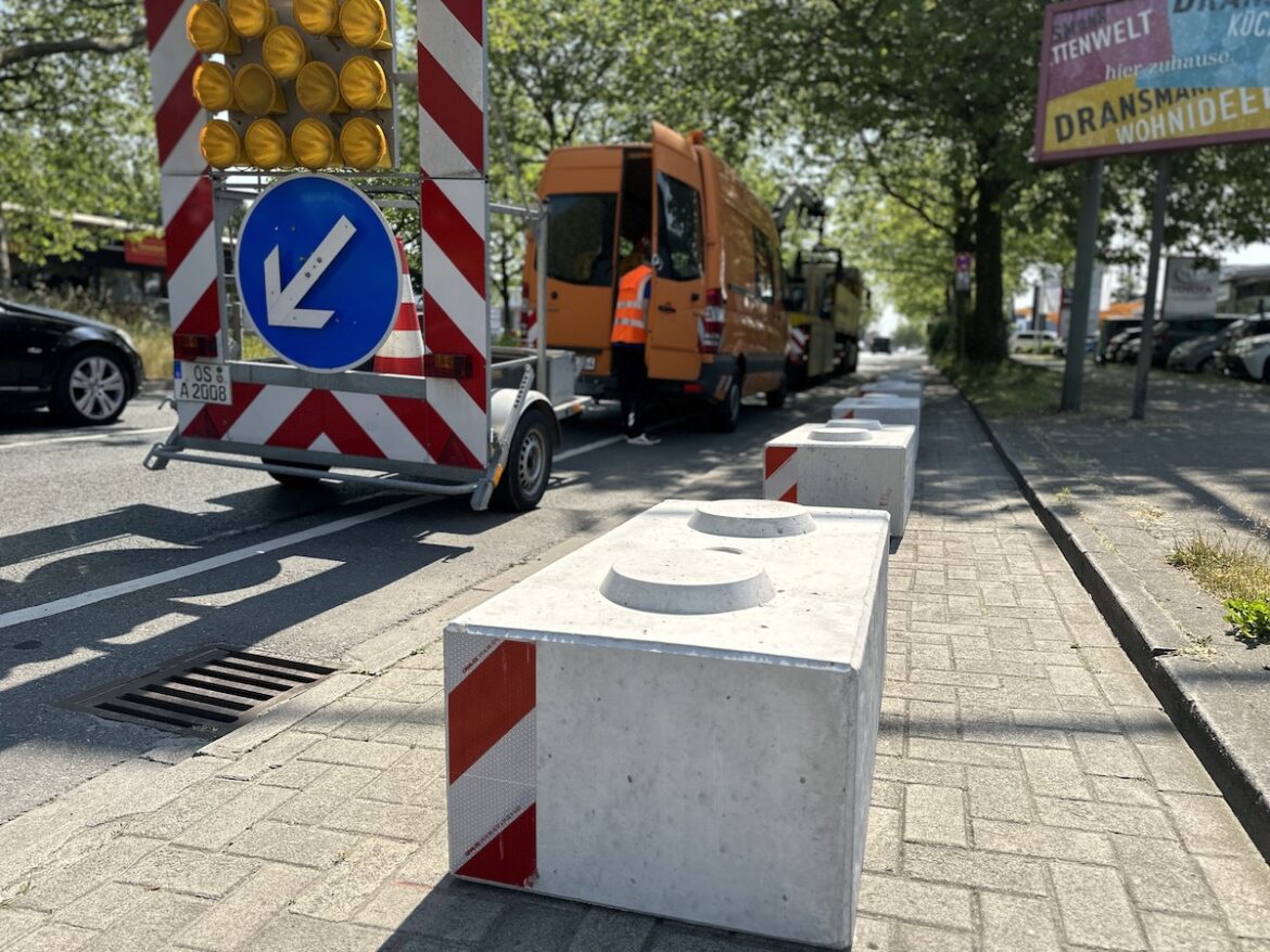 Frische Betonblöcke für die Page. / Foto: Pohlmann