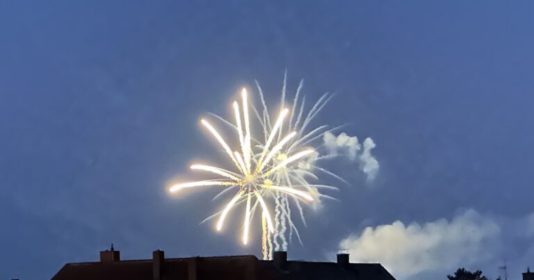 Feuerwerk über der Stadt Osnabrück