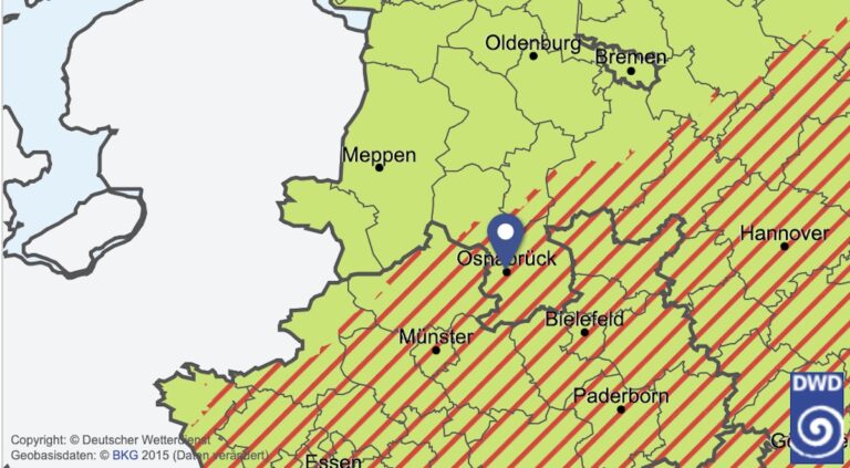 Screenshot DWD.de 22. Juni 2023