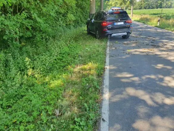 PKW prallt vor Baum in Georgsmarienhütte, Notrufsystem löst aus