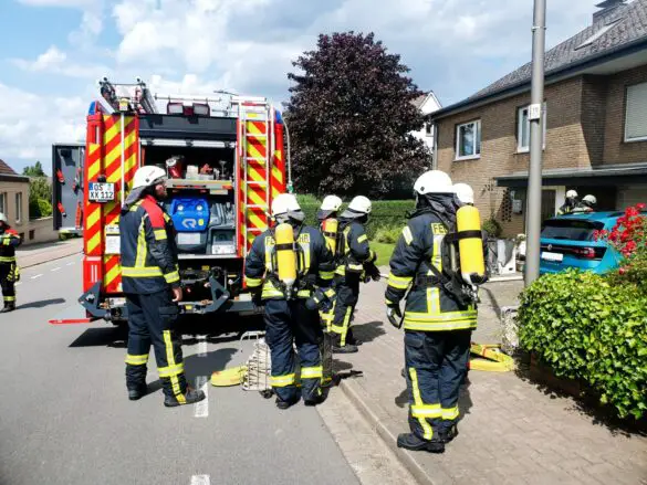 Feuer in Wohnhaus in Bissendorf, Waschmaschine brennt