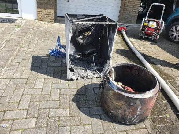 Feuer in Wohnhaus in Bissendorf, Waschmaschine brennt