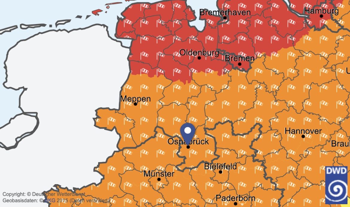 Sturmwarnung 5. Juli 2023 / Screenshot: DWD.de
