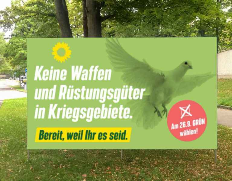 Wahlplakat der Grünen zur Bundestagswahl 2021