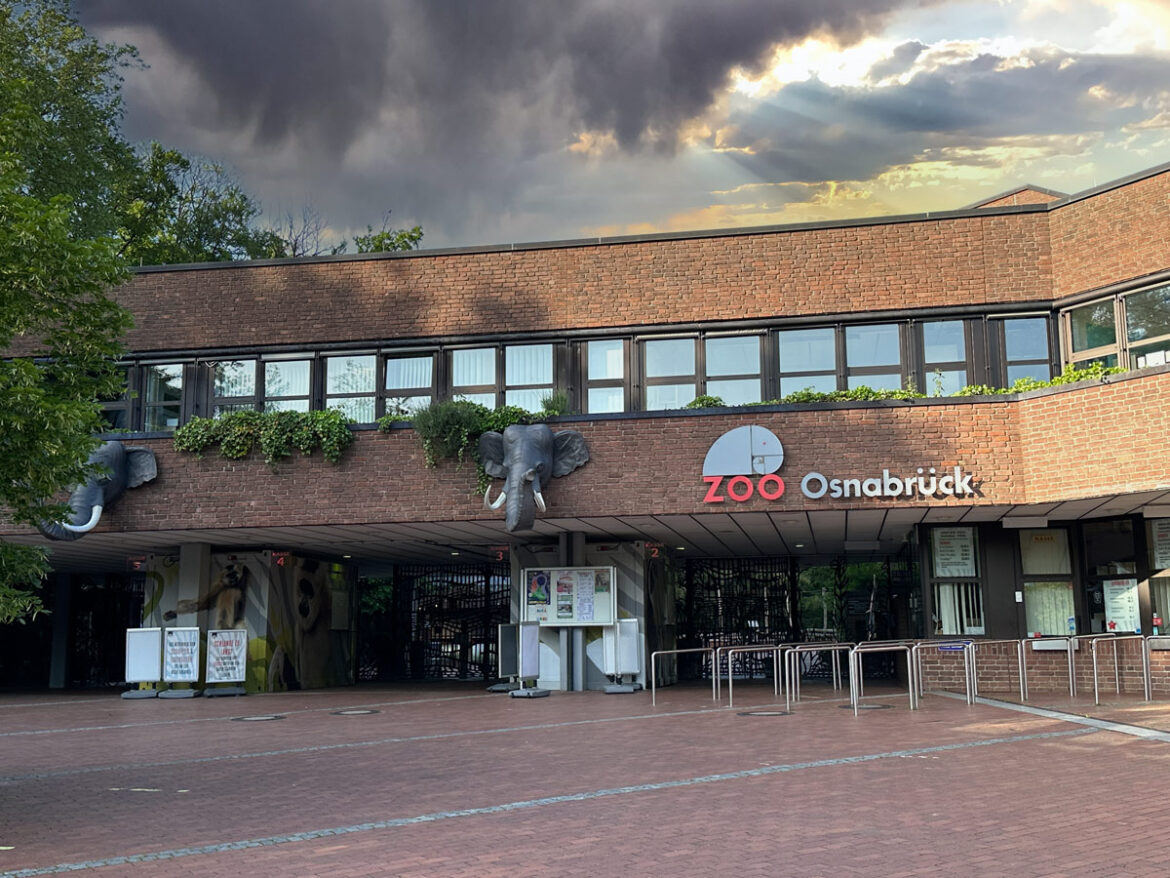 dunkle Wolken über dem Osnabrücker Zoo