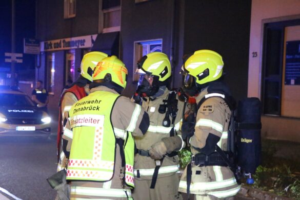 Brand in Treppenhaus, Rauch in Wohnungen am Westerberg