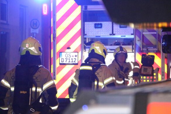 Brand in Treppenhaus, Rauch in Wohnungen am Westerberg