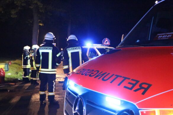 Rettungskräfte am Unfallort