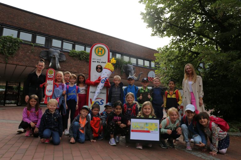 Die Gewinnerklasse der Grundschule Wellingholzhausen. / Foto: Verkehrsgemeinschaft Osnabrück