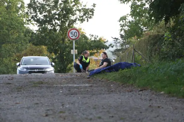 Unfallübung von Feuerwehr, Rettungsdienst und Polizei mit realistischer Darstellung in Wallenhorst-Rulle