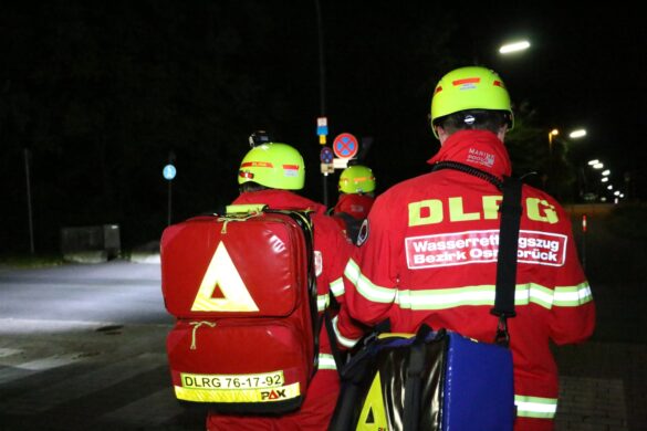 Einsatzteam der Rettungshundestaffel der DLRG Ortsgruppe Georgsmarienhütte
