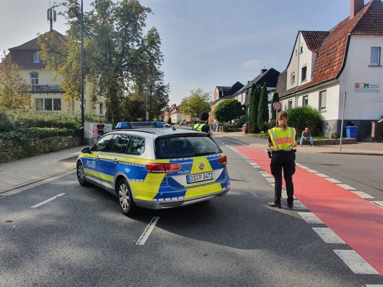 Absperrung der Knollstraße / Foto: Westermann
