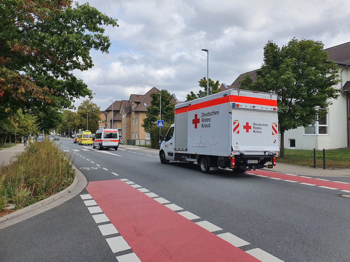 Notfallhelfer bei Großeinsatz am Sonnenhügel