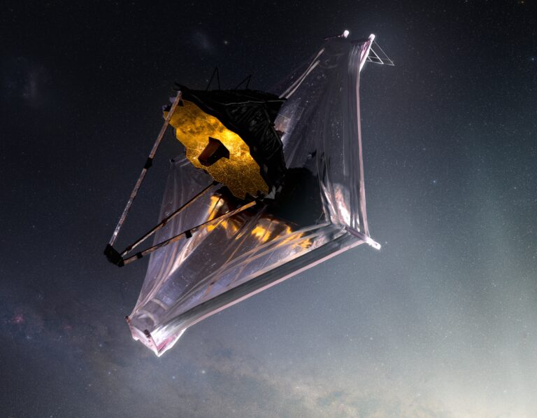 Künstlerische Darstellung des James-Webb-Weltraumteleskops. / © NASA GSFC/CIL/Adriana Manrique Gutierrez (CC-BY 2.0)