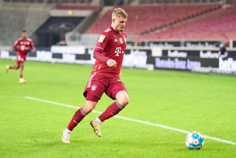 Michaël Cuisance - hier noch im Bayern-Trikot - wechselt zum VfL Osnabrück. / IMAGO / ActionPictures